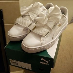 Puma Basket Heart Patent Sneakers